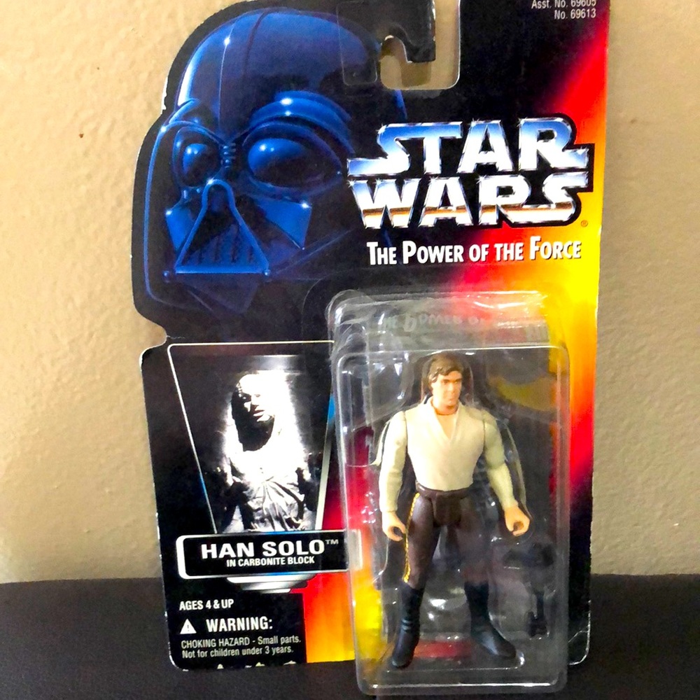 Vintage 1996 Star Wars Han Solo in Carbonite block action figure